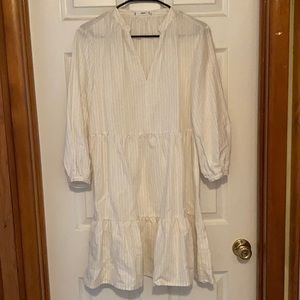 Mango linen tunic dress size US 4
